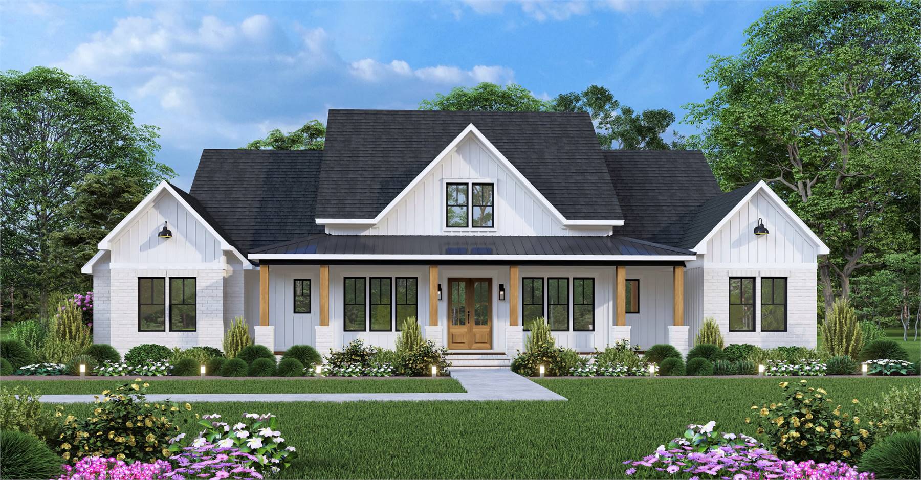 Charming Country Farmhouse with Covered Front Entry