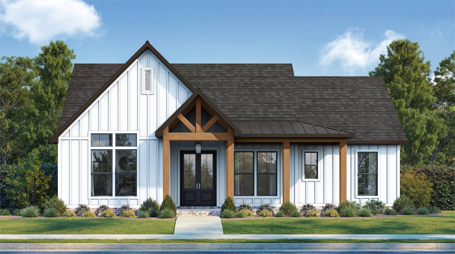 Charming Farmhouse with Timber Accents