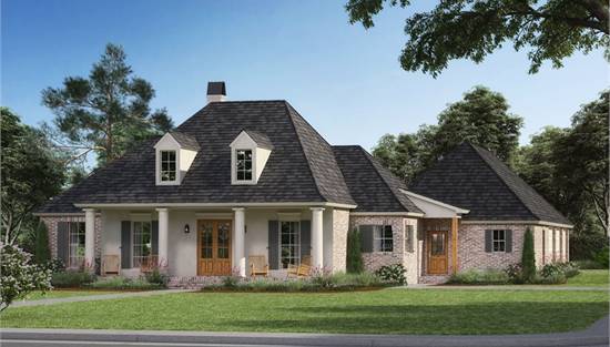 House Plan 1978 Champagne, Louisiana Style House Plans