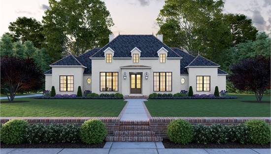 Country French House Plans Euro Style, French Farmhouse Plans