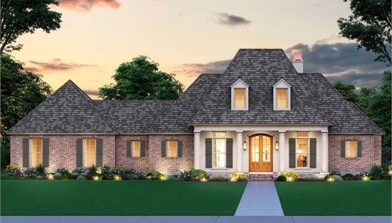 Country French House Plans Euro Style, French Country House Plans With Front Porch