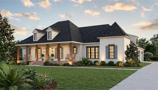 Traditional Country Home with French Country Accents