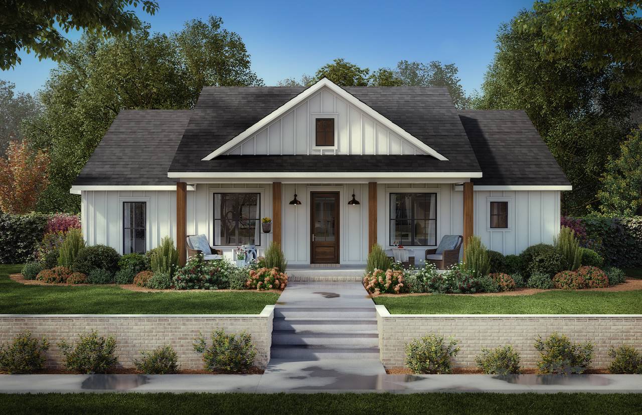 Adorable Country Farmhouse Style House Plan 5907 Honeydew 5907