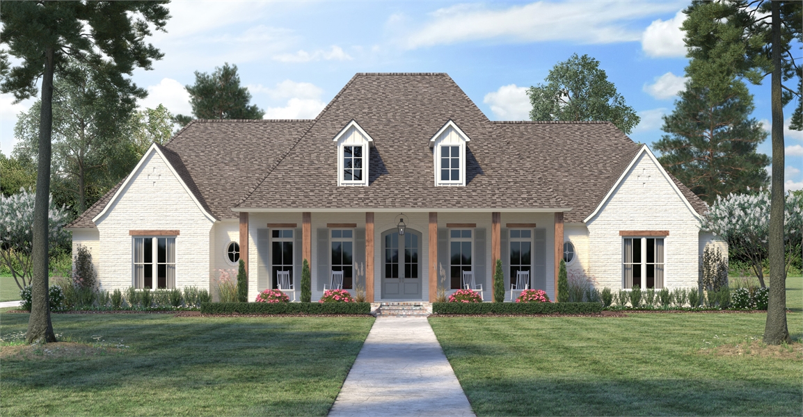 House Plan 6838, Acadian House Plans With Front Porch