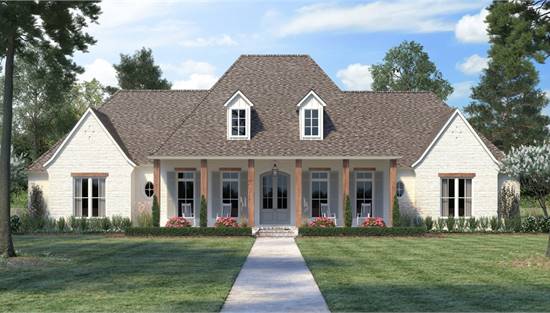 image of french country house plan 6838