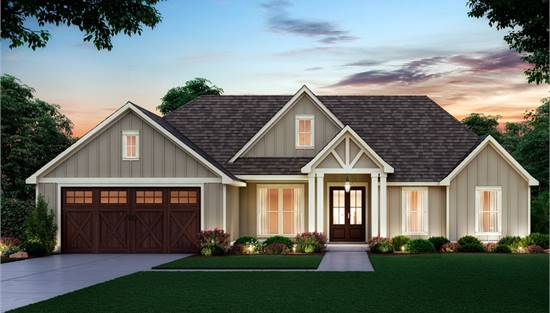 image of small bungalow house plan 7237