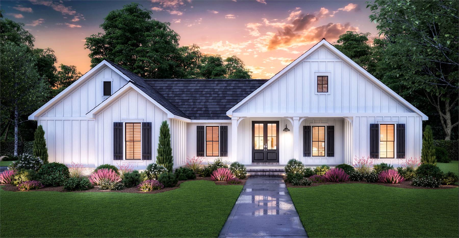 Traditional Farmhouse with Outdoor Living