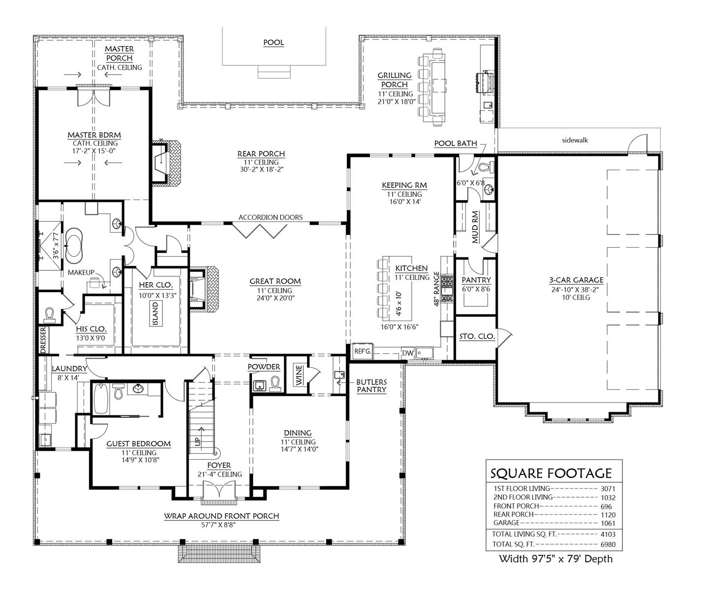 Luxury Farm House Style House Plan 8644 Summerville