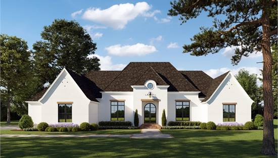 image of french country house plan 8653