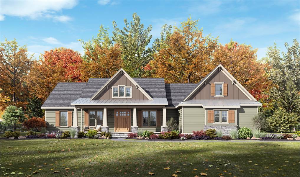Beautiful Craftsman Ranch Style House Plan 8731: Cedar Springs