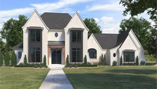 image of transitional house plan 8836
