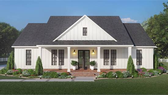 Charming, Affordable One-Story Farmhouse with Covered Entry