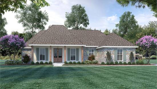 1-Story Country Cottage House Plan
