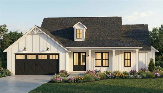 Modern Farmhouse with Front Covered Porch