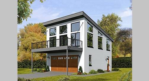 Striking Modern Style House  Plan  6932 Wenatchee Overlook