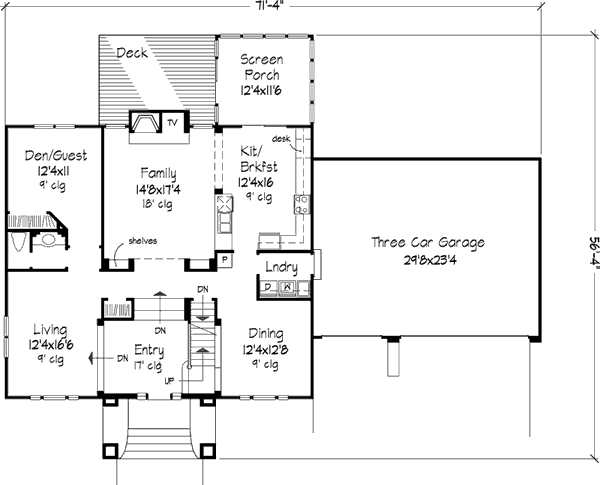 The Simpson 1234 4 Bedrooms And 2 Baths The House Designers