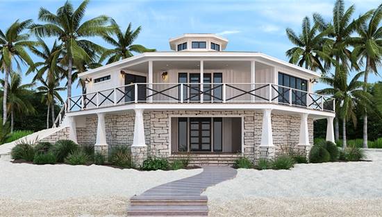 image of beach house plan 8652