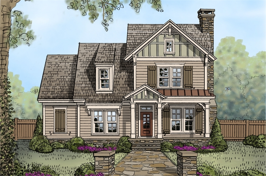 Sope Creek 3 Bedroom Country Style House Plan 2031