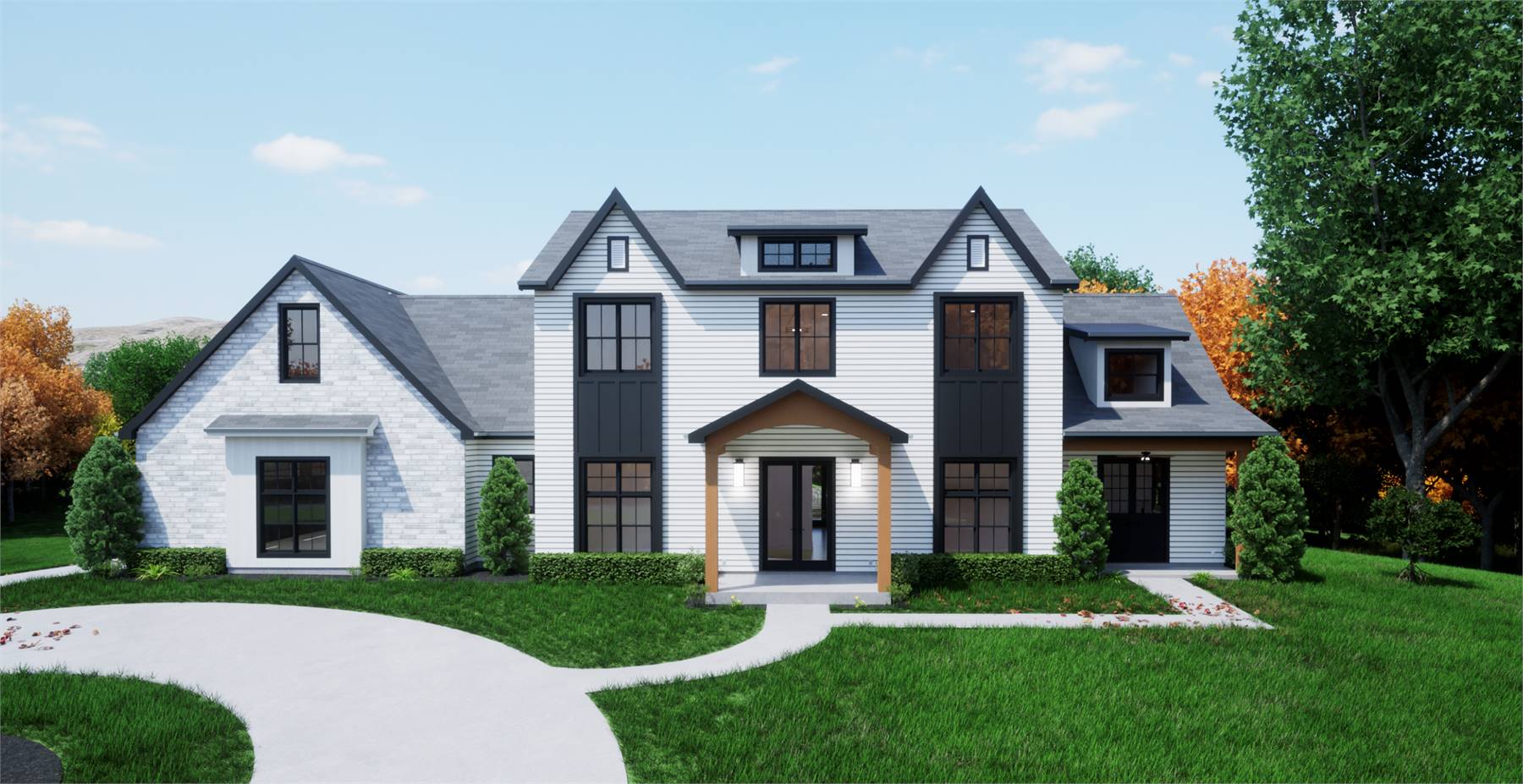 Stylish Farmhouse with Attached Garage