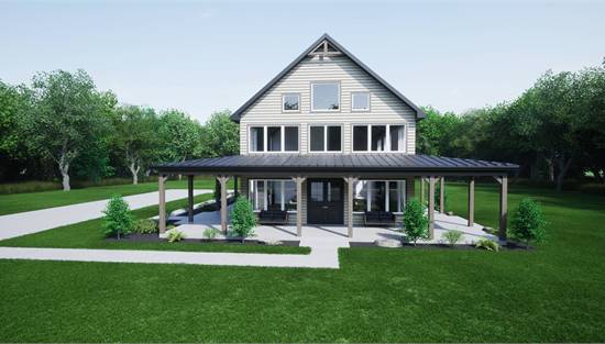 Stylish Barndominium with Attached Garage