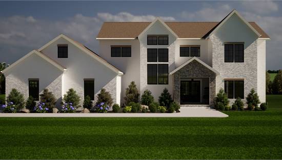 Stylish Transitional with Attached Garage