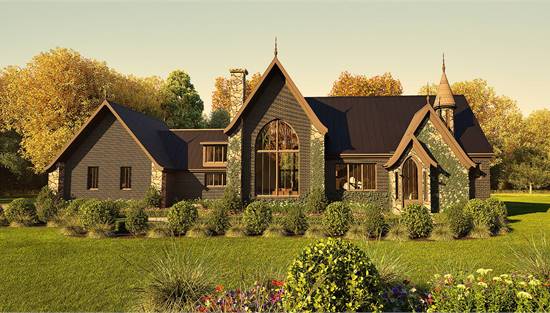 Stylish European with Attached Garage