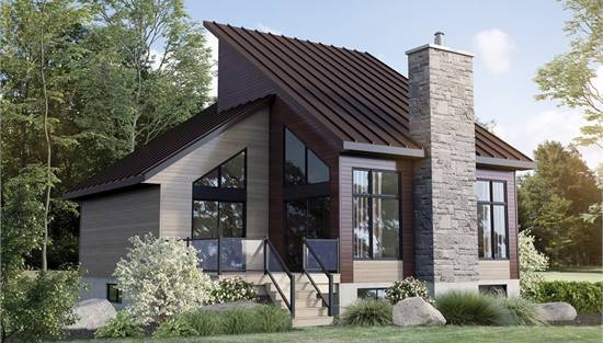 image of contemporary house plan 1245