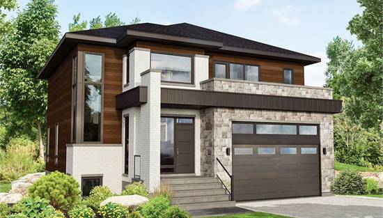 image of contemporary house plan 1480