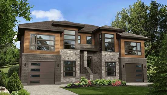 Impressive Front Elevation Featuring Stone and Siding