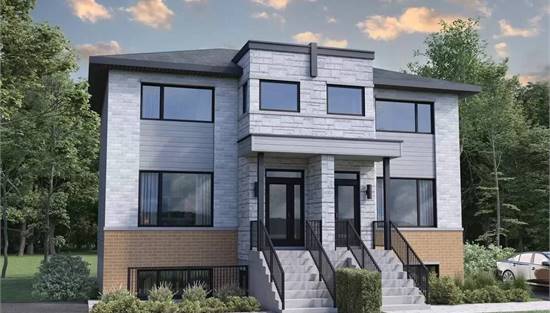 Unique Contemporary Triplex with Lower Level Unit