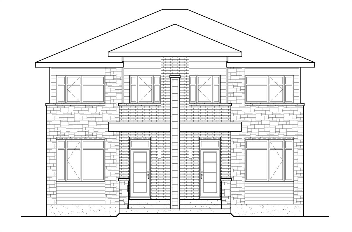 Affordable Contemporary Style Duplex House Plan 9889 9889