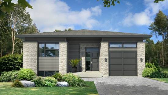 image of contemporary house plan 9905