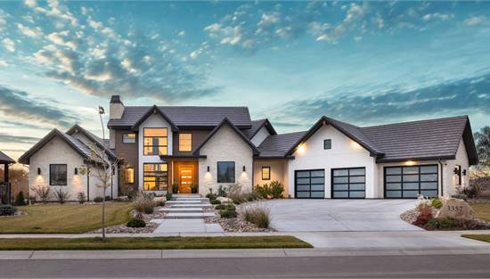 Stunning Modern Farmhouse with Sleek Windows