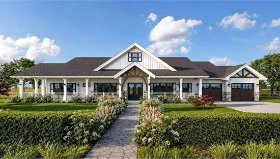 Astonishing Modern Farmhouse with Attached Garage