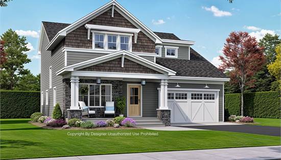 Traditional Family Home with Covered Porch
