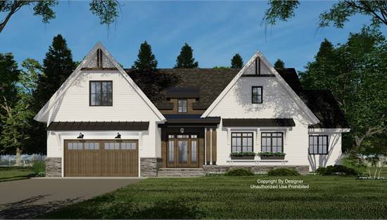 Beautiful One Story Farmhouse with Covered Entry