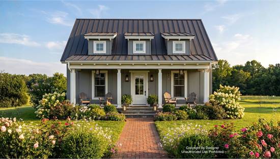 Quaint Country Home with Covered Porch
