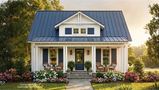 Affordable One Bedroom Farmhouse with Covered Porch