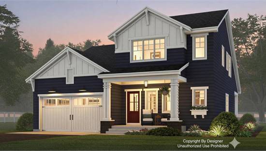 Stylish Modern Farmhouse with Front Porch