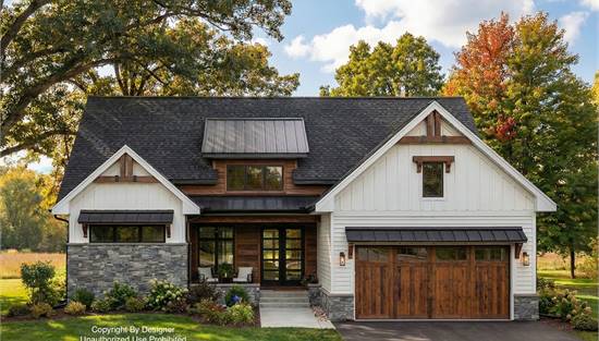 Beautiful Country Home with Wood Accents
