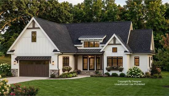 Stylish Farmhouse with Attached Garage