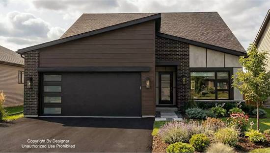 Astonishing Contemporary with Attached Garage