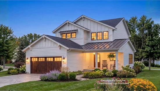 Dazzling Modern Farmhouse with Attached Garage
