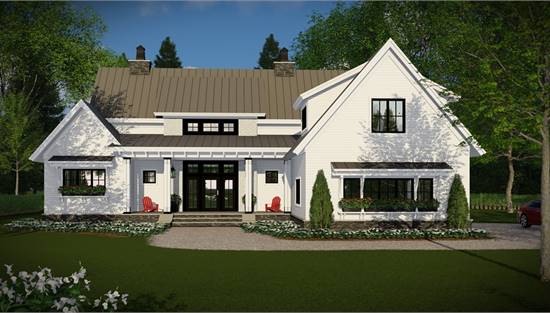 image of lake house plan 3030