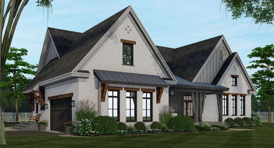Modern Farmhouse Style House Plan 4641