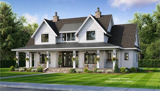 Exceptional Farmhouse with Covered Front Porch
