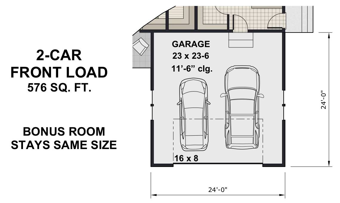 2-car front entry