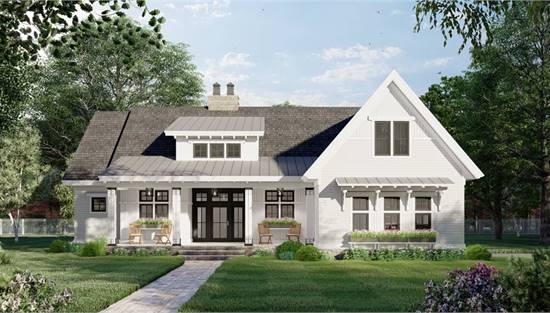 image of side entry garage house plan 8776