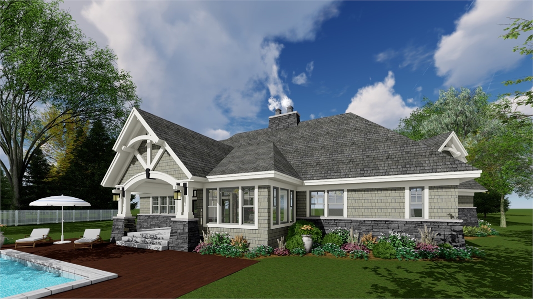 one story traditional house plan