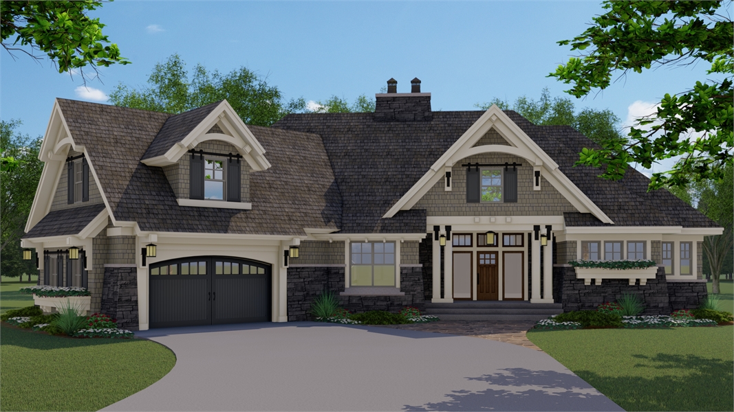 one story traditional house plan